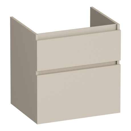 BRAUER Delight onderkast 60 met 2 softclose lades greeploos en 1 sifon uitsparing mat beige OK-DL60MB