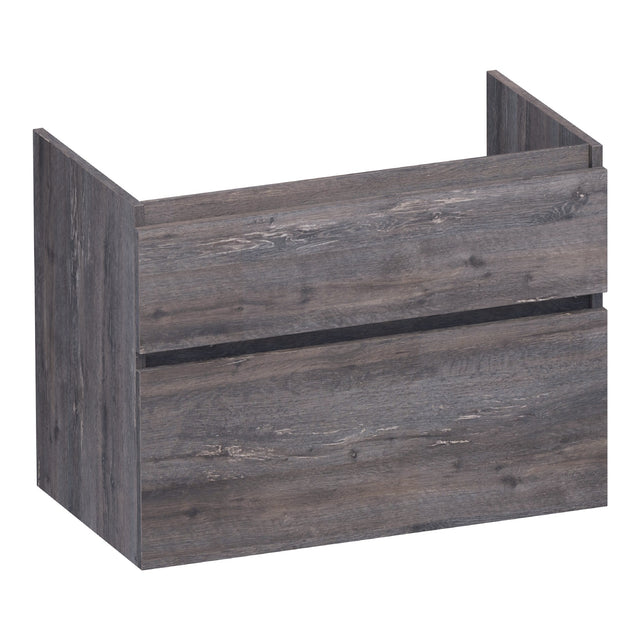 BRAUER Delight onderkast 80 met 2 softclose lades greeploos en 1 sifon uitsparing Driftwood OK-DL80DR