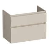 BRAUER Delight onderkast 80 met 2 softclose lades greeploos en 1 sifon uitsparing mat beige OK-DL80MB