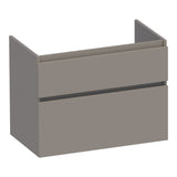 BRAUER Delight onderkast 80 met 2 softclose lades greeploos en 1 sifon uitsparing mat taupe OK-DL80MT