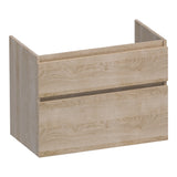 BRAUER Delight onderkast 80 met 2 softclose lades greeploos en 1 sifon uitsparing Sunlit OK-DL80SL