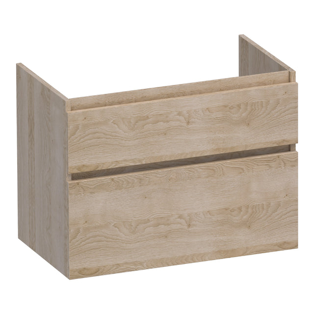 BRAUER Delight onderkast 80 met 2 softclose lades greeploos en 1 sifon uitsparing Sunlit OK-DL80SL