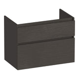 BRAUER Delight onderkast 80 met 2 softclose lades greeploos en 1 sifon uitsparing Timber Anthracite OK-DL80TA