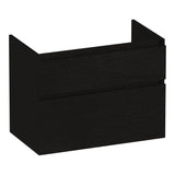 BRAUER Delight onderkast 80 met 2 softclose lades greeploos en 1 sifon uitsparing Timber Black OK-DL80TB