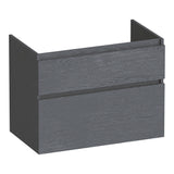 BRAUER Delight onderkast 80 met 2 softclose lades greeploos en 1 sifon uitsparing Timber Grey OK-DL80TG