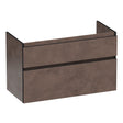 BRAUER Delight Edge onderkast 100 met 2 softclose lades greeploos en 1 sifon uitsparing Erosion OK-DLE100ER