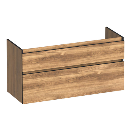 BRAUER Delight Edge onderkast 120 met 2 softclose lades greeploos en 1 sifon uitsparing Honey OK-DLE120-1HO