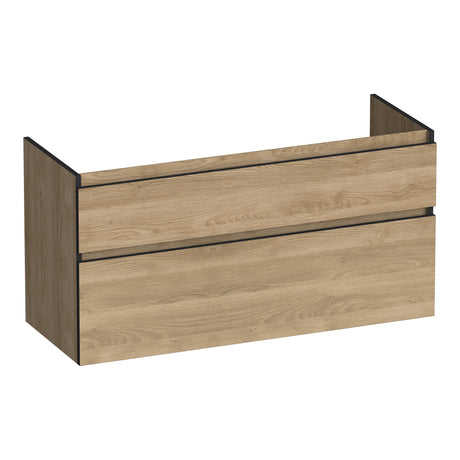 BRAUER Delight Edge onderkast 120 met 2 softclose lades greeploos en 1 sifon uitsparing Sunlit OK-DLE120-1SL