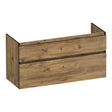 BRAUER Delight Edge onderkast 120 met 2 softclose lades greeploos en 2 sifon uitsparingen Chateau OK-DLE120-2CH