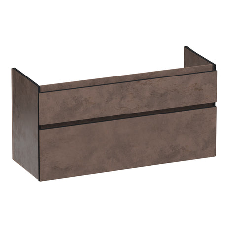BRAUER Delight Edge onderkast 120 met 2 softclose lades greeploos en 2 sifon uitsparingen Erosion OK-DLE120-2ER