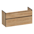 BRAUER Delight Edge onderkast 120 met 2 softclose lades greeploos en 2 sifon uitsparingen Forest Tan OK-DLE120-2FT
