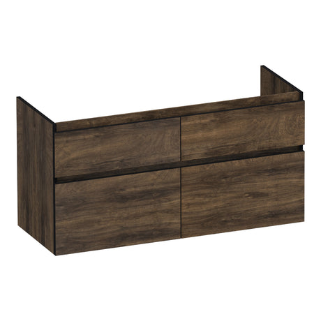 BRAUER Delight Edge onderkast 120 met 4 softclose lades greeploos en 2 sifon uitsparingen Grove OK-DLE120-4GR