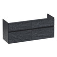 BRAUER Delight Edge onderkast 140 met 4 softclose lades greeploos en 2 sifon uitsparingen Damascus OK-DLE140DA