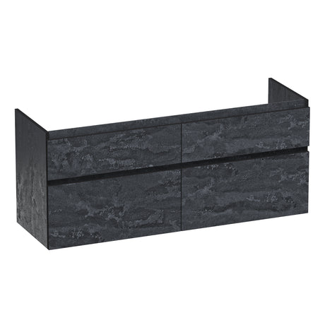 BRAUER Delight Edge onderkast 140 met 4 softclose lades greeploos en 2 sifon uitsparingen Damascus OK-DLE140DA
