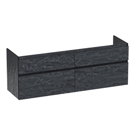 BRAUER Delight Edge onderkast 160 met 4 softclose lades greeploos en 2 sifon uitsparingen Damascus OK-DLE160DA
