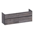 BRAUER Delight Edge onderkast 160 met 4 softclose lades greeploos en 2 sifon uitsparingen Driftwood OK-DLE160DR