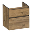 BRAUER Delight Edge onderkast 60 met 2 softclose lades greeploos en 1 sifon uitsparing Chateau OK-DLE60CH