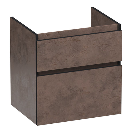 BRAUER Delight Edge onderkast 60 met 2 softclose lades greeploos en 1 sifon uitsparing Erosion OK-DLE60ER
