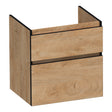 BRAUER Delight Edge onderkast 60 met 2 softclose lades greeploos en 1 sifon uitsparing Forest Tan OK-DLE60FT