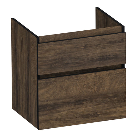 BRAUER Delight Edge onderkast 60 met 2 softclose lades greeploos en 1 sifon uitsparing Grove OK-DLE60GR