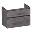BRAUER Delight Edge onderkast 80 met 2 softclose lades greeploos en 1 sifon uitsparing Driftwood OK-DLE80DR