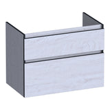 BRAUER Delight Edge onderkast 80 met 2 softclose lades greeploos en 1 sifon uitsparing Forest Seashell OK-DLE80FS