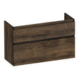 BRAUER Delight Edge onderkast ondiep 100 met 2 softclose lades greeploos en 1 sifon uitsparing Grove OK-DLEO100GR
