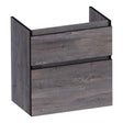 BRAUER Delight Edge onderkast ondiep 60 met 2 softclose lades greeploos en 1 sifon uitsparing Driftwood OK-DLEO60DR