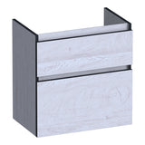 BRAUER Delight Edge onderkast ondiep 60 met 2 softclose lades greeploos en 1 sifon uitsparing Forest Seashell OK-DLEO60FS