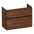 BRAUER Delight Edge onderkast ondiep 80 met 2 softclose lades greeploos en 1 sifon uitsparing Forest Cacao OK-DLEO80FC