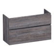 BRAUER Delight onderkast ondiep 100 met 2 softclose lades greeploos en 1 sifon uitsparing Driftwood OK-DLO100DR