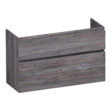 BRAUER Delight onderkast ondiep 100 met 2 softclose lades greeploos en 1 sifon uitsparing Driftwood OK-DLO100DR