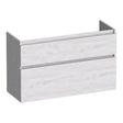BRAUER Delight onderkast ondiep 100 met 2 softclose lades greeploos en 1 sifon uitsparing Forest Seashell OK-DLO100FS