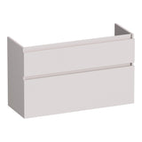 BRAUER Delight onderkast ondiep 100 met 2 softclose lades greeploos en 1 sifon uitsparing mat zand OK-DLO100MS