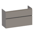 BRAUER Delight onderkast ondiep 100 met 2 softclose lades greeploos en 1 sifon uitsparing mat taupe OK-DLO100MT