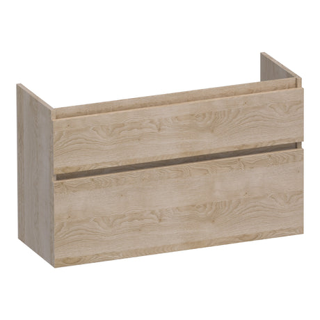BRAUER Delight onderkast ondiep 100 met 2 softclose lades greeploos en 1 sifon uitsparing Sunlit OK-DLO100SL
