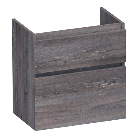 BRAUER Delight onderkast ondiep 60 met 2 softclose lades greeploos en 1 sifon uitsparing Driftwood OK-DLO60DR
