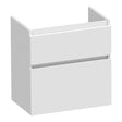BRAUER Delight onderkast ondiep 60 met 2 softclose lades greeploos en 1 sifon uitsparing hoogglans wit OK-DLO60HW