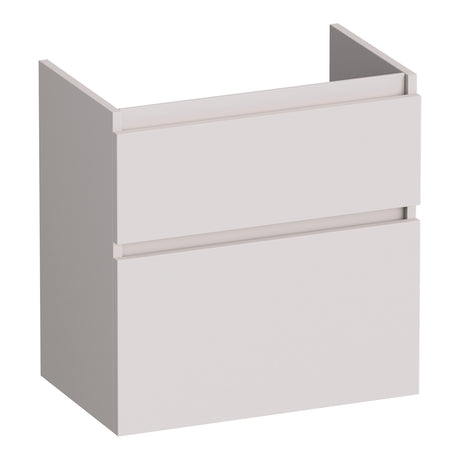 BRAUER Delight onderkast ondiep 60 met 2 softclose lades greeploos en 1 sifon uitsparing mat zand OK-DLO60MS