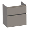 BRAUER Delight onderkast ondiep 60 met 2 softclose lades greeploos en 1 sifon uitsparing mat taupe OK-DLO60MT