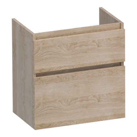 BRAUER Delight onderkast ondiep 60 met 2 softclose lades greeploos en 1 sifon uitsparing Sunlit OK-DLO60SL