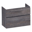 BRAUER Delight onderkast ondiep 80 met 2 softclose lades greeploos en 1 sifon uitsparing Driftwood OK-DLO80DR