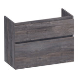 BRAUER Delight onderkast ondiep 80 met 2 softclose lades greeploos en 1 sifon uitsparing Driftwood OK-DLO80DR