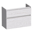 BRAUER Delight onderkast ondiep 80 met 2 softclose lades greeploos en 1 sifon uitsparing Forest Seashell OK-DLO80FS