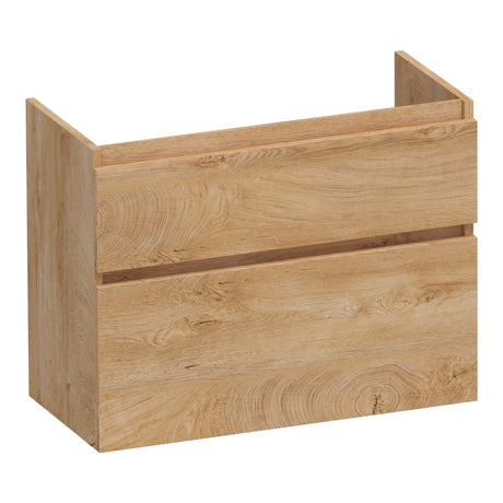 BRAUER Delight onderkast ondiep 80 met 2 softclose lades greeploos en 1 sifon uitsparing Forest Tan OK-DLO80FT
