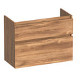 BRAUER Delight onderkast ondiep 80 met 2 softclose lades greeploos en 1 sifon uitsparing Honey OK-DLO80HO