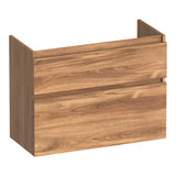 BRAUER Delight onderkast ondiep 80 met 2 softclose lades greeploos en 1 sifon uitsparing Honey OK-DLO80HO