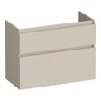 BRAUER Delight onderkast ondiep 80 met 2 softclose lades greeploos en 1 sifon uitsparing mat beige OK-DLO80MB