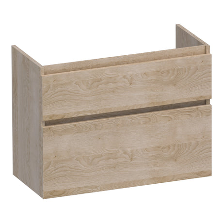 BRAUER Delight onderkast ondiep 80 met 2 softclose lades greeploos en 1 sifon uitsparing Sunlit OK-DLO80SL