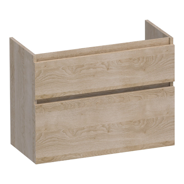 BRAUER Delight onderkast ondiep 80 met 2 softclose lades greeploos en 1 sifon uitsparing Sunlit OK-DLO80SL